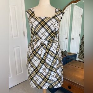 Plaid sheath dress